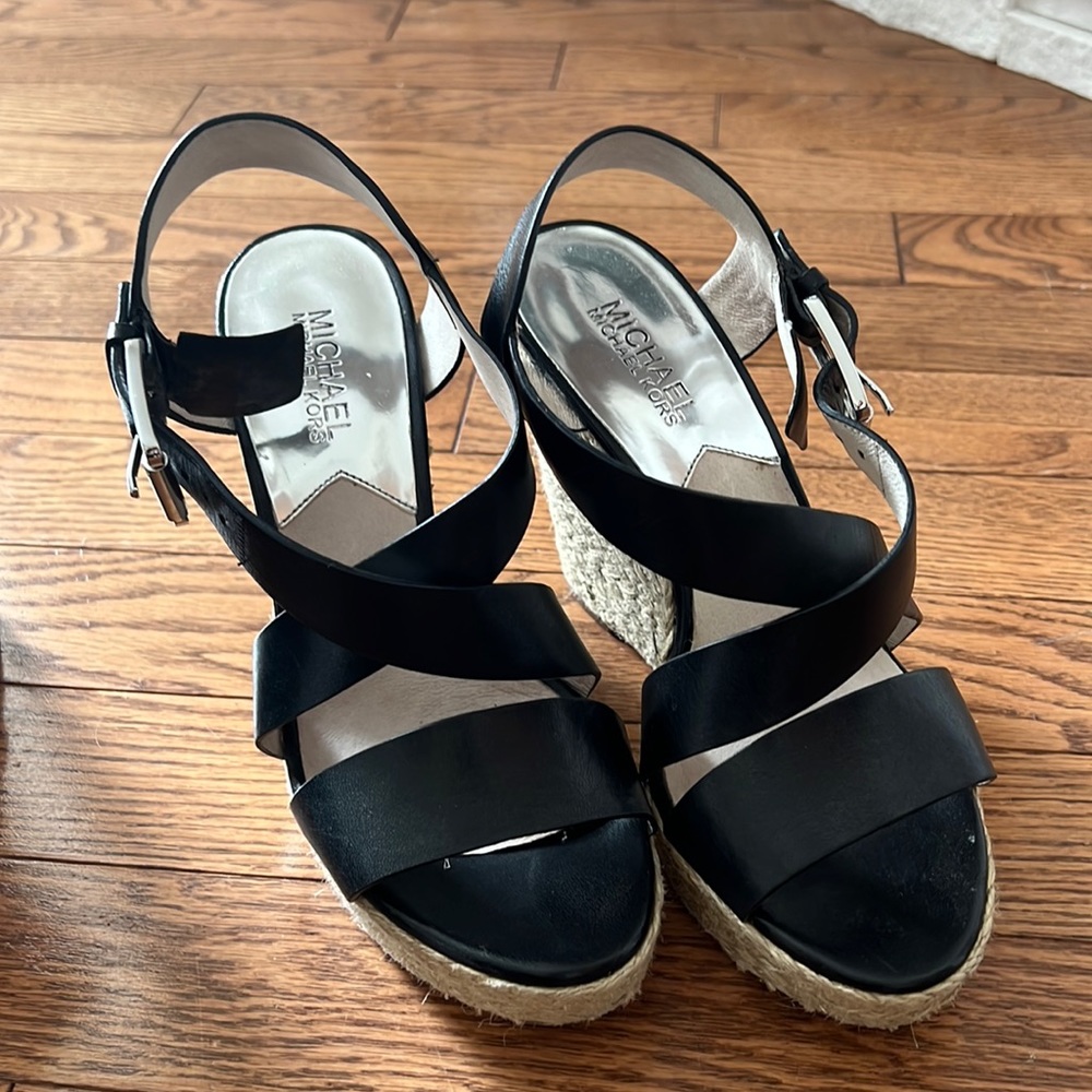 Michael Kors platform wedge sandals. Size 7.